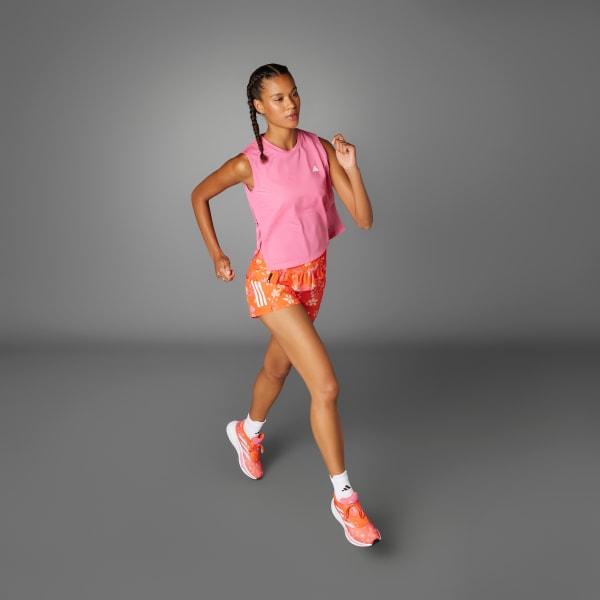 Pink Own the Run CLIMACOOL Floral Tee