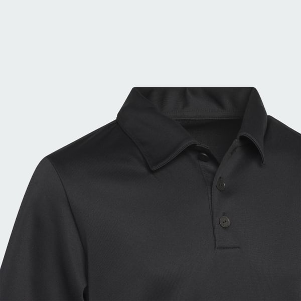 Black Kids Performance Polo Shirt 