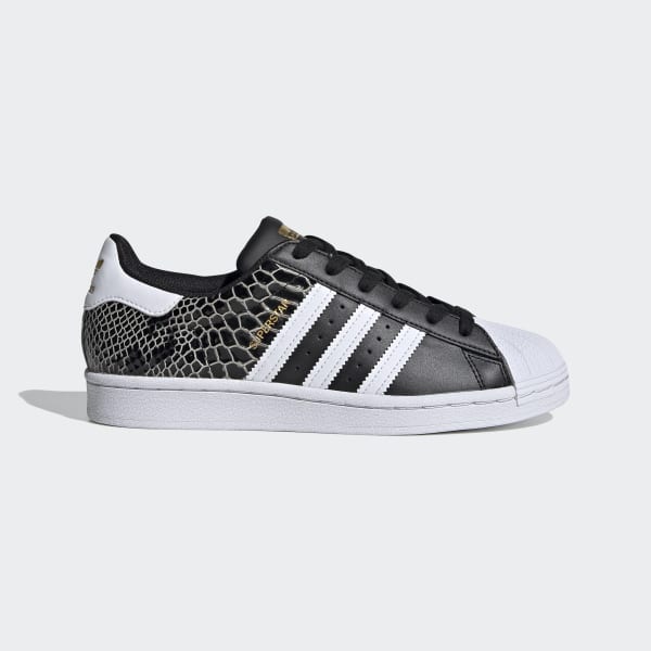 adidas superstar snakeskin black