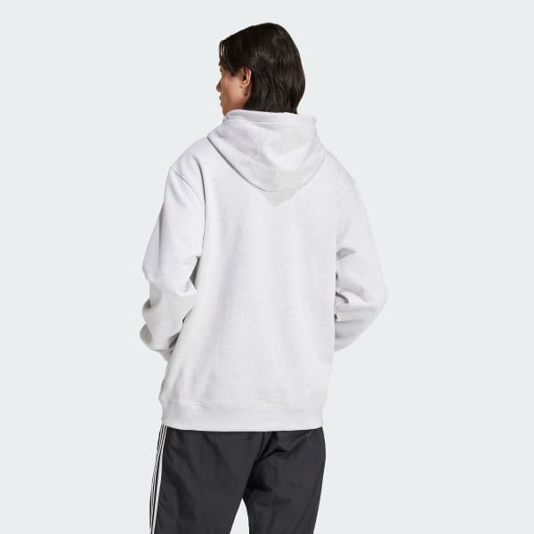 Adidas white best sale hoodie mens