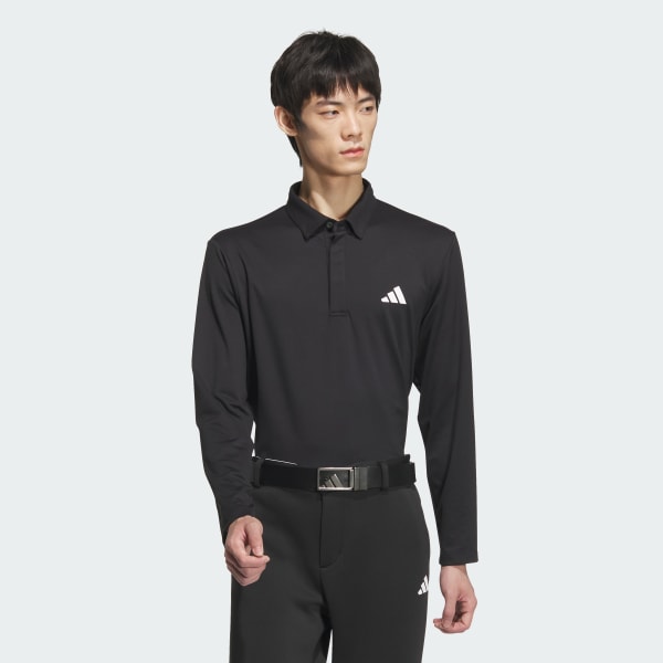 Black Long Sleeve AEROREADY Polo Shirt