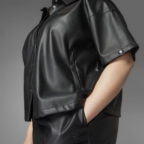 cerná Sportovní bunda Always Original Faux Leather (plus size) IX516