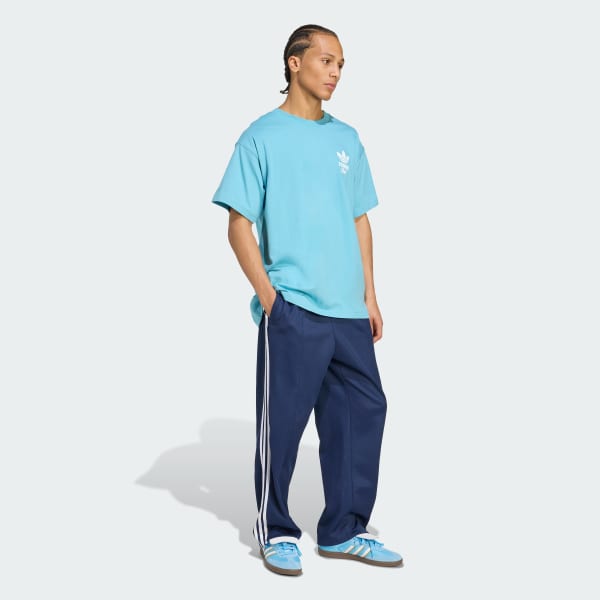 modrá Tennis Club GFX Oversized T-Shirt