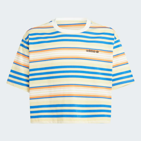 Yellow Striped Crop Tee Kids
