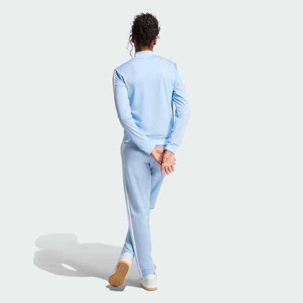 Azul Agasalho Essentials 3-Stripes