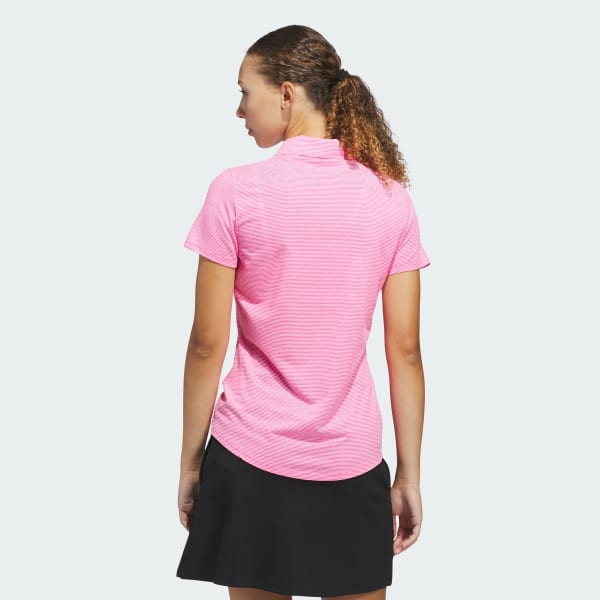Rosa Playera Polo de Manga Corta Ottoman Para Mujer