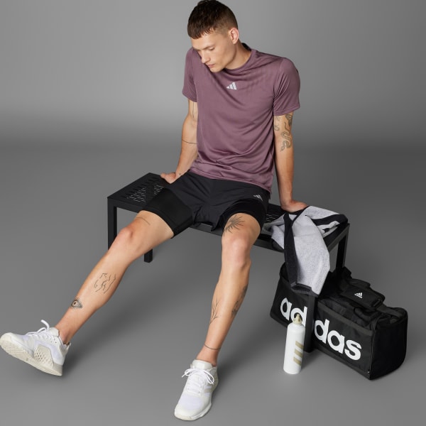 Schwarz HEAT.RDY Two-in-One HIIT Shorts