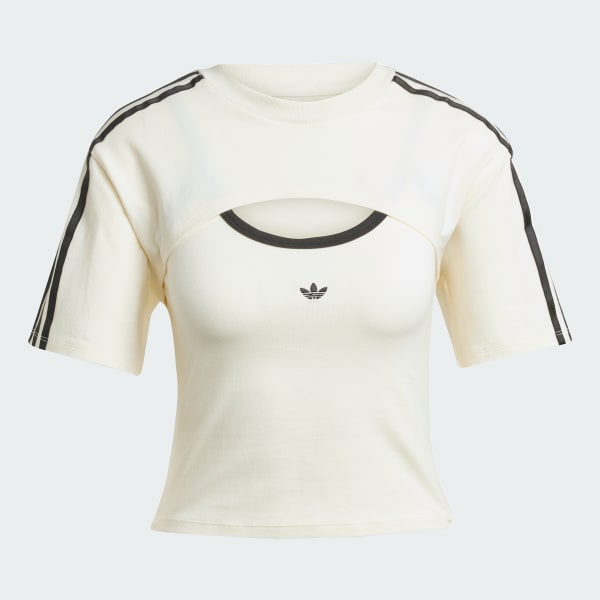 【adidas】Originals Cali Tee Cutout 肌見せが旬★ adidas Originals Cutout Cali T-Shirt Women's Sports Casual