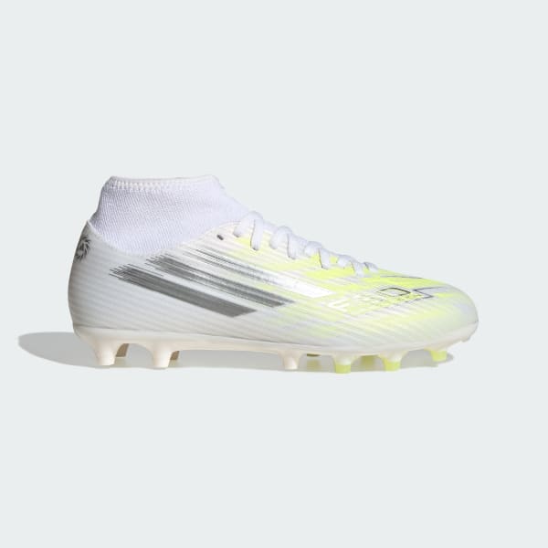 White F50 SPARKFUSION CLUB Mid Cut Firm Ground / Artificial Ground Football Boots Womens