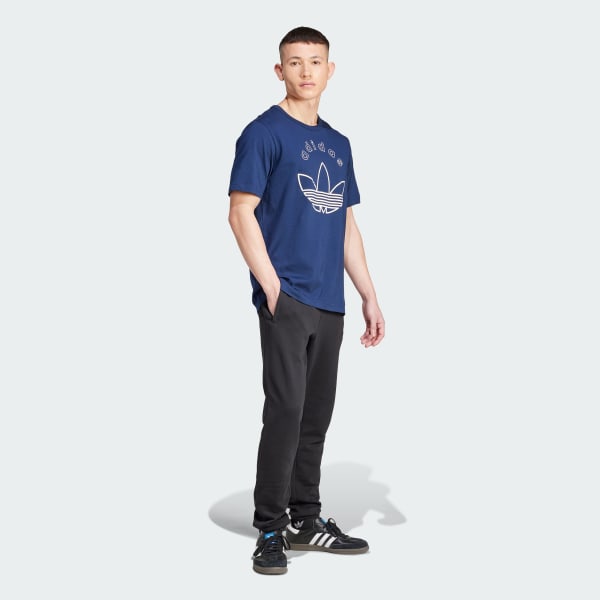 Bleu T-shirt graphique