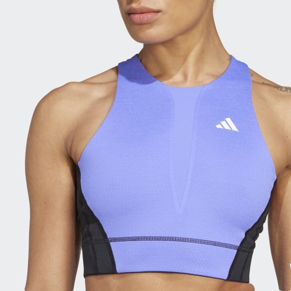 adidas Tennis Pro HEAT.RDY Crop Top - Blue | adidas Singapore