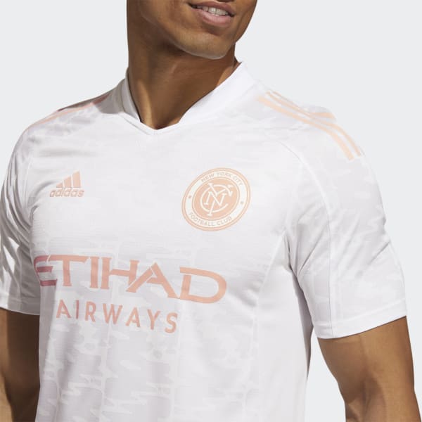 Adidas New York City FC 2022 MLS Pride Jersey Soccer IN9191 White