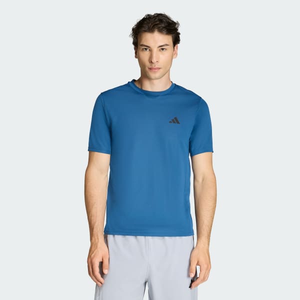 Blue WORKOUT ESSENTIALS BASE T-SHIRT
