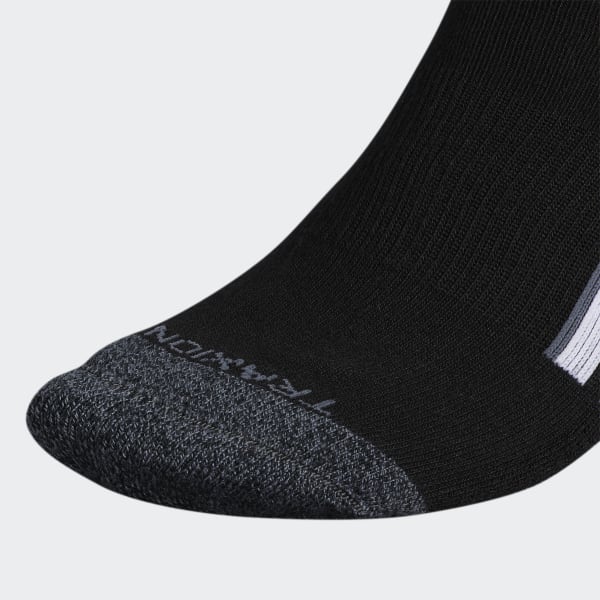 Black Cushioned X Wool Crew Socks