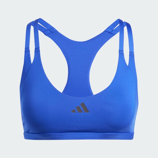 Azul Top Esportivo Aeroimpact Luxe Training Light-Support