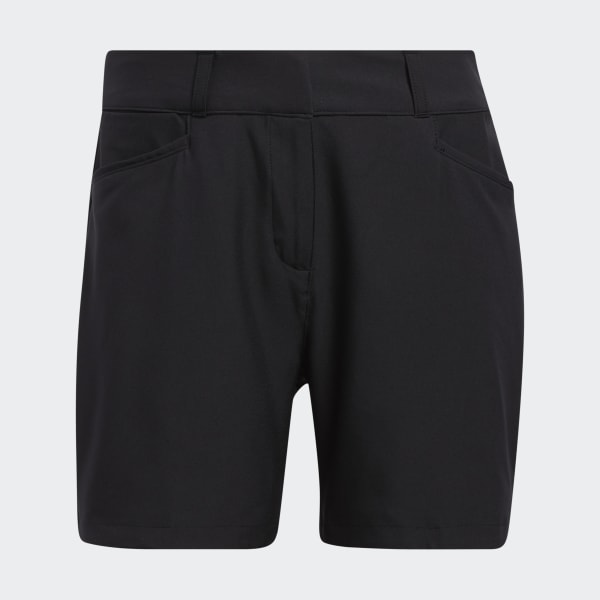 Black Solid 5-Inch Golf Shorts