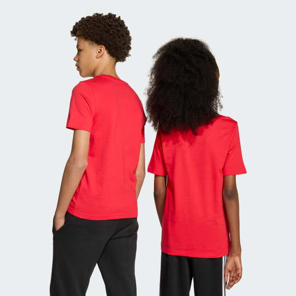 Rojo Polera Estampada Niños