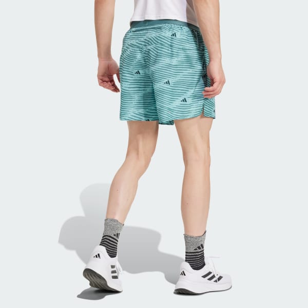 สีเทอร์คอยส์ กางเกงขาสั้น Adi365 Running Essentials Brand Love