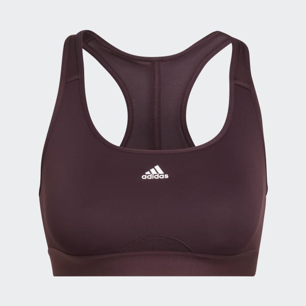 adidas Performance BRA - Medium support sports bra - bright red/red -  Zalando.de