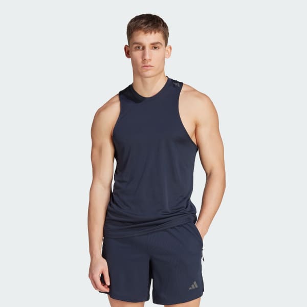 Canotta hotsell blu adidas