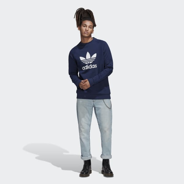 Blauw Adicolor Classics Trefoil Sweatshirt IZO89
