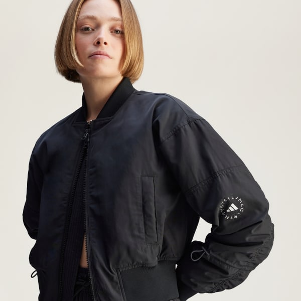Adidas adidas by Stella McCartney TrueNature Woven Bomber Cropped Jacket WHERE TO BUY