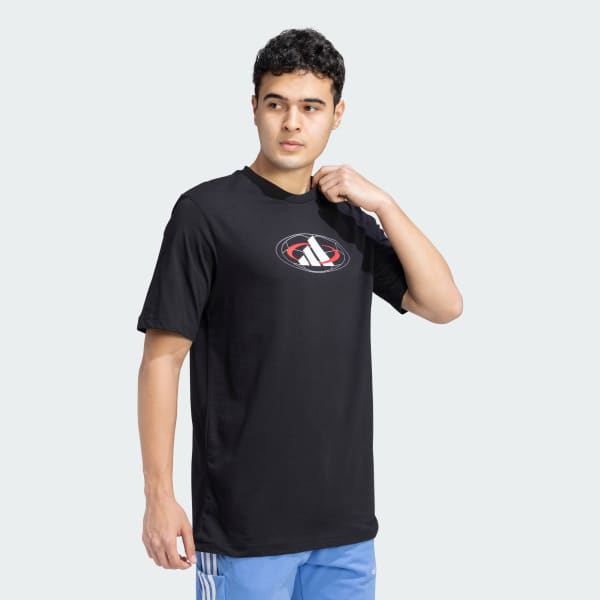 Black Hot Orbital Ring CB Tee