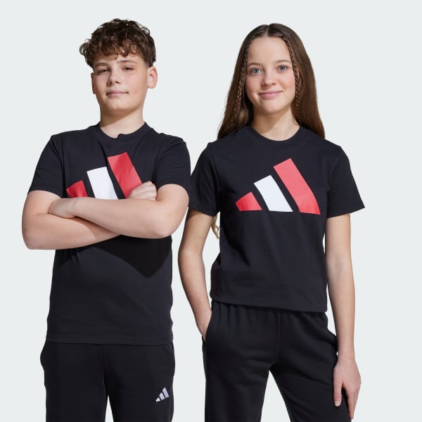 Negro Playera Essentials Kids