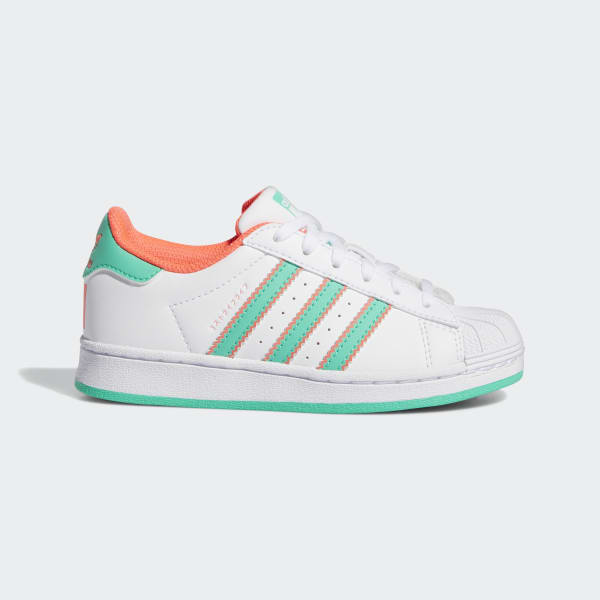 Adidas superstar blancas y naranjas online