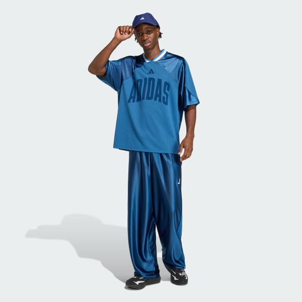 Blue STADIUM SHINY TRICOT PANTS