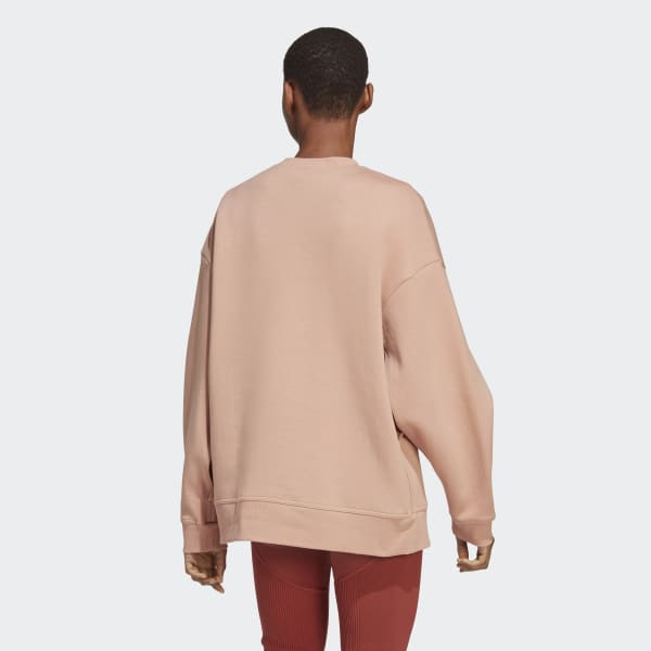 Brun adidas by Stella McCartney TruePurpose Split-Sleeve sweatshirt