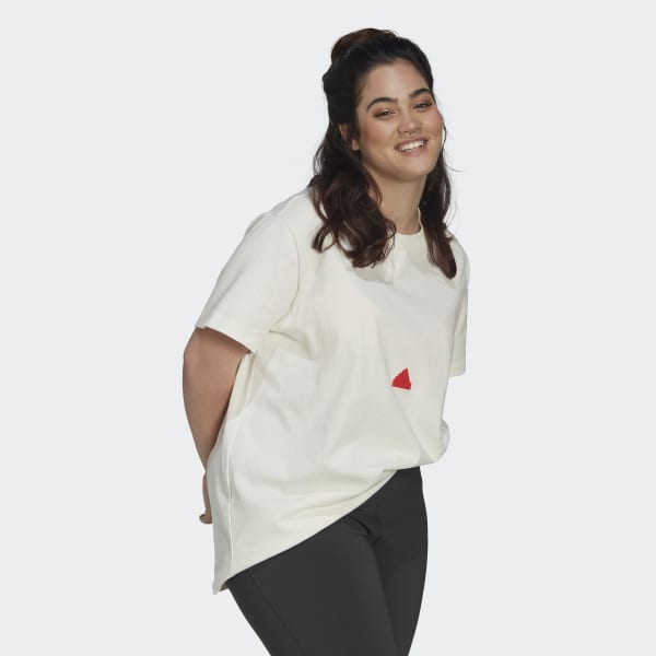 bílá Tričko (plus size) CV935