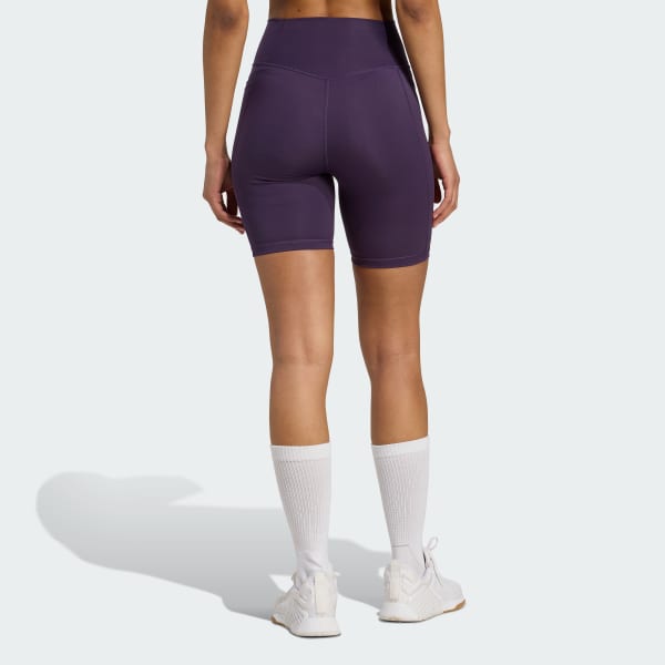 Morado Calzas Cortas Optime Essentials Stash Pocket 7 Pulgadas