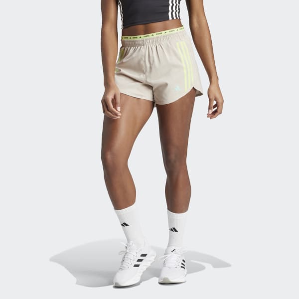 adidas Own the Run 3 Stripes Shorts Black adidas Thailand