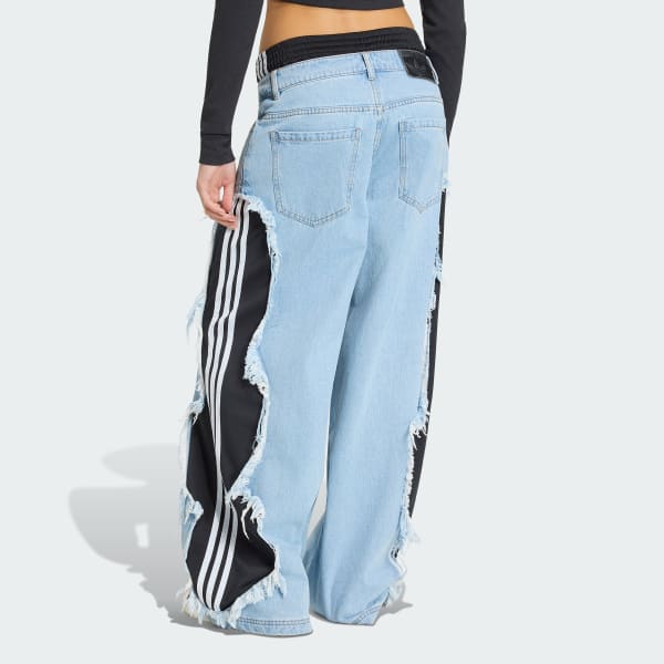 ブルー Adilenium 5.0 デコンストラクテッド デニムパンツ