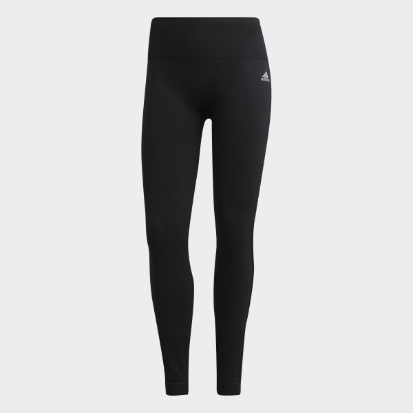 Sort AEROKNIT 7/8 Running tights