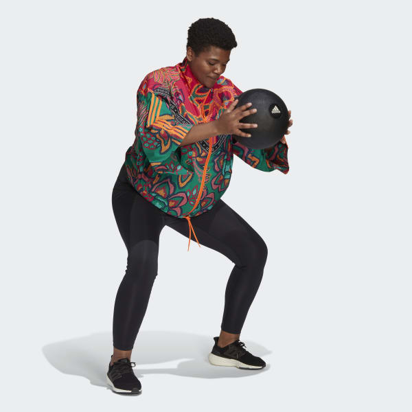 Green FARM Track Top (Plus Size) HI344