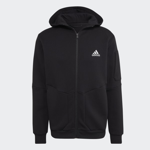 Nero Felpa con cappuccio Essentials for Gameday Fleece Full-Zip D7707