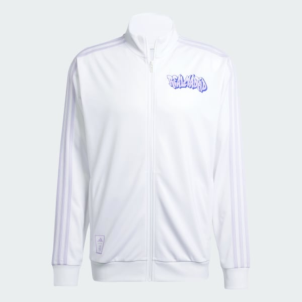 White Real Madrid Track Top