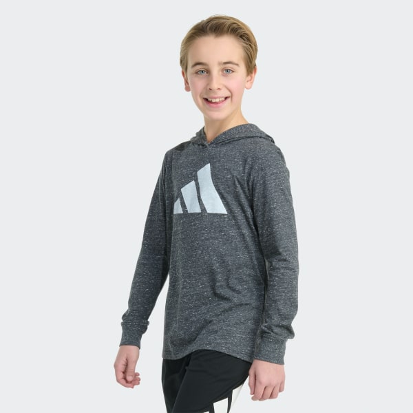 Multi LS HOODED SNOW HEATHER TEE 25