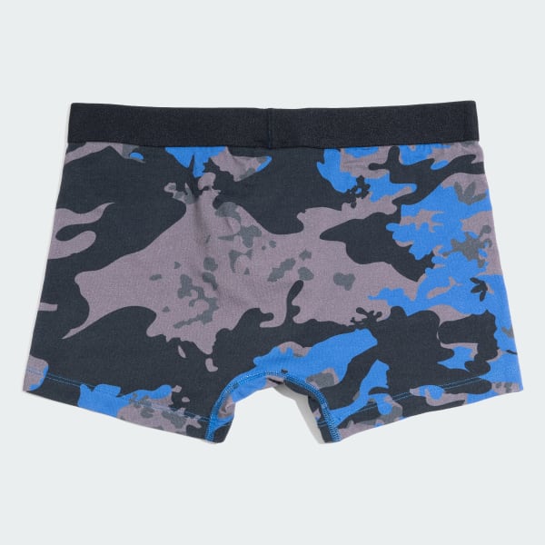 ブラック コンフォートフレックス コットン プリントトランクス 2枚組
