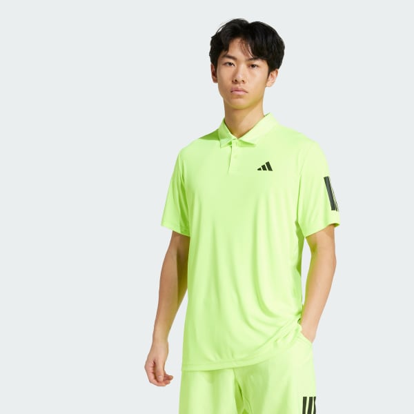 Verde Polo Cuello Camisa de Tenis Club