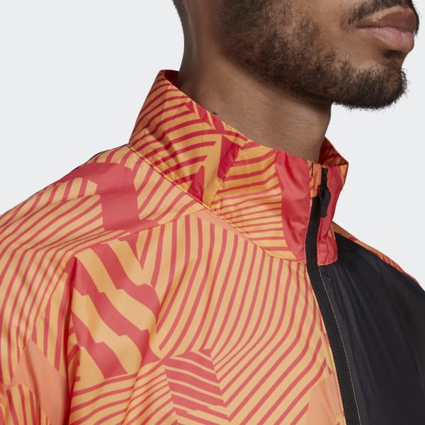 Purple Terrex Trail Running Printed Wind Jacket
