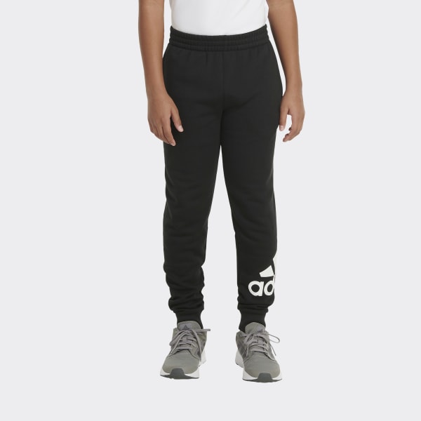 adidas Elastic Waistband Essential Fleece Joggers Black adidas