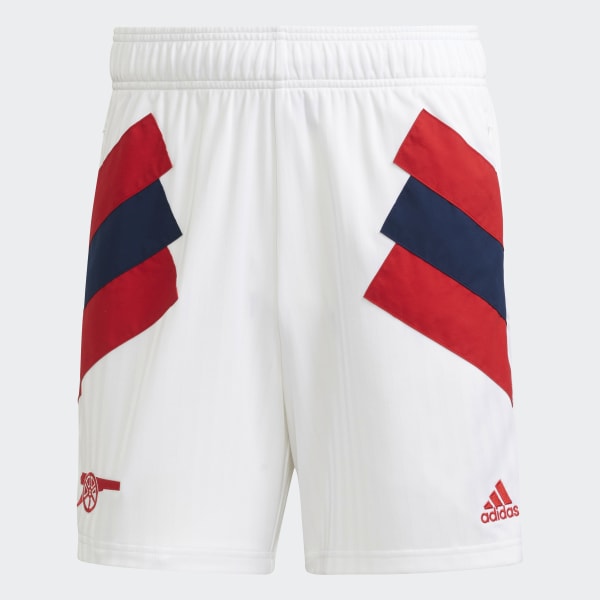 White Arsenal Icon Shorts