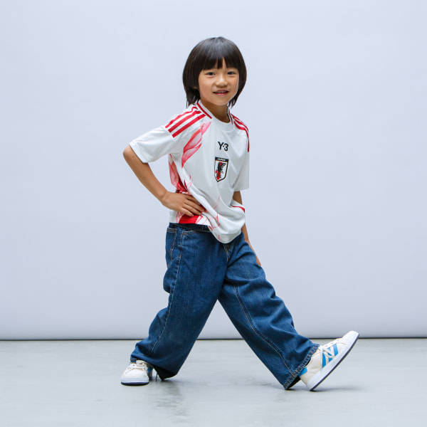 White Japan x Y-3 24 Away Jersey Kids