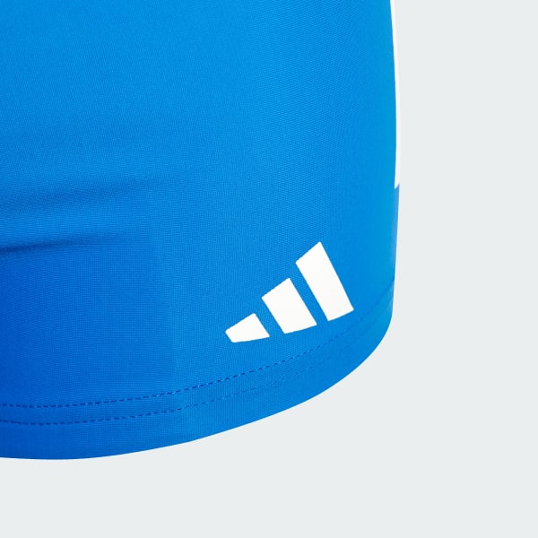 Bleu Boxer de natation 3 bandes Enfants