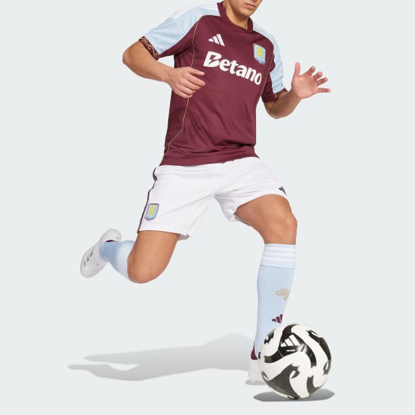 Hvid Aston Villa FC 25/26 hjemmebaneshorts