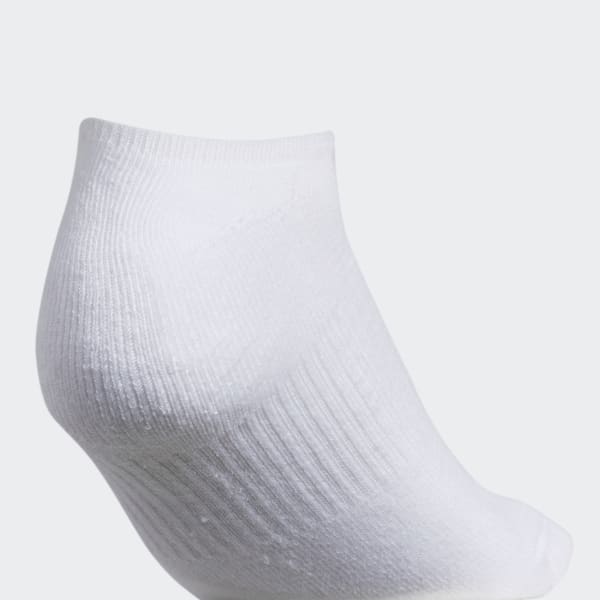 White Athletic Cushioned No-Show Socks 6 Pairs SE030A