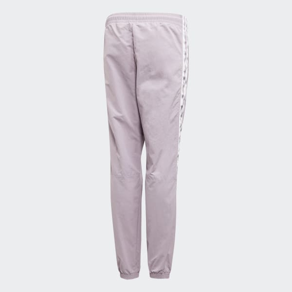 lavender adidas track pants